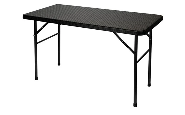 Mesa plegable - Aspecto de ratán - 120 X 60 X 74 cm