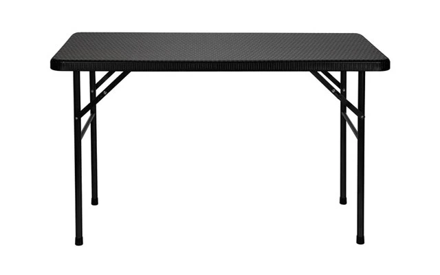 Mesa plegable - Aspecto de ratán - 120 X 60 X 74 cm