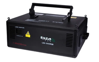 Ibiza Light LAS5000RGB - 12 Canales Multicolor 5000Mw ILDA y DMX