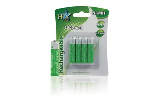 Pilas recargables Ni-MH AAA 1,2V 1000 mAh