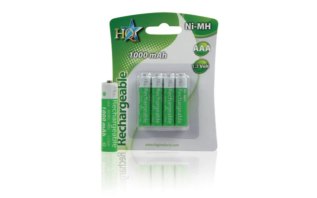 Pilas recargables Ni-MH AAA 1,2V 1000 mAh