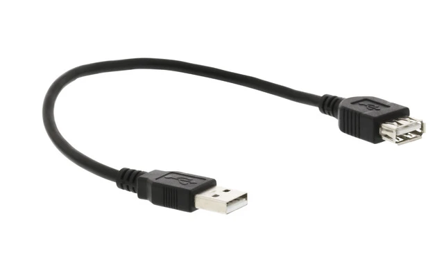 Cable USB 2.0 de A macho a A hembra de 0,20 m en negro - Valueline VLCP60010B02