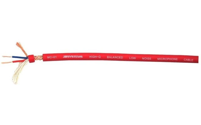 JB Systems MC-01 Rojo - Bobina para micrófonia 100 metros 
