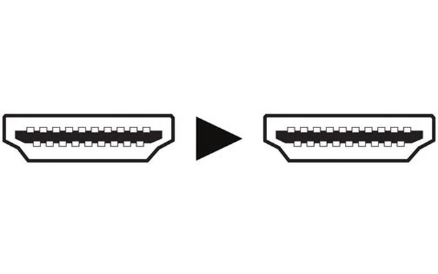 Cable HDMI 2.0 de alta velocidad con ethernet - conector macho a macho - cobre - 0.75 metros
