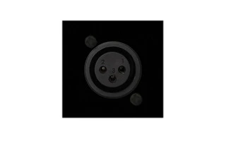 Audac WMI 18 B Unidad de Entrada de Micro embutida en Pared (45 x 45 mm) negra