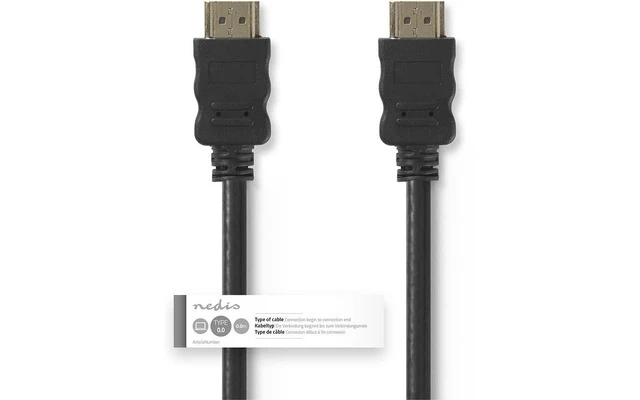Cable HDMI de Alta Velocidad con Ethernet - Conector HDMI - Conector HDMI - 15 m - Negro