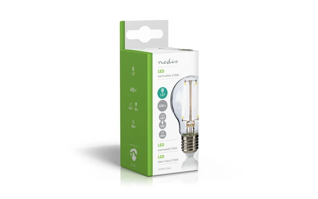 Bombilla de Filamento LED E27 de Estilo Retro - A60 - 4,6 W - 470 lm