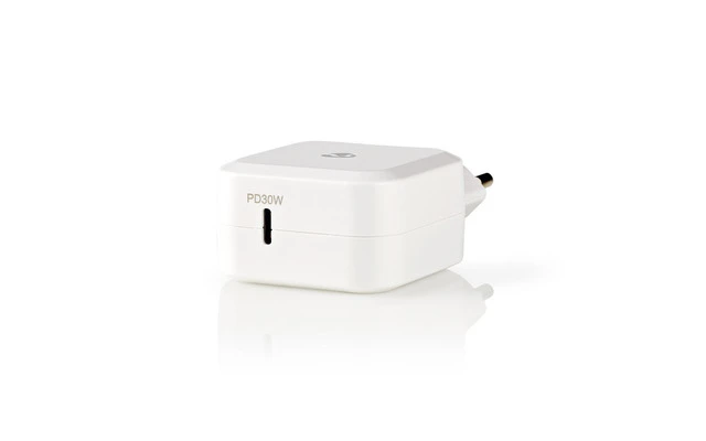 Cargador de Pared - 3,0 A - USB-C - Power Delivery 30 W - Blanco - Nedis WCPD30W100WT
