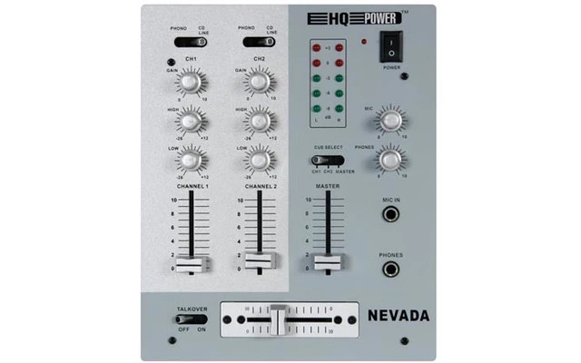 Mesa de mezclas profesional de 3 canales con línea/phono + canal micrófono