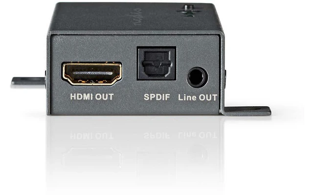 Extractor de audio HDMI™ - Digital y Estéreo - 1 Entrada HDMI™ - 1 Salida HDMI™ + TosLink + 3,5