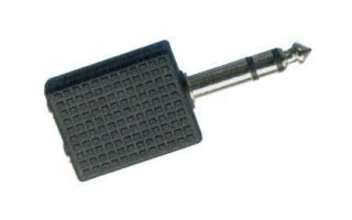Doble Jack hembra estereo 3.5mm a Jack macho estereo 6.35mm