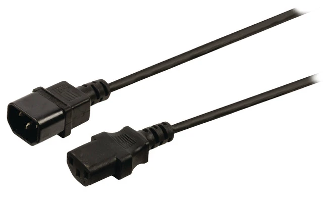 Cable de alimentación IEC-320-C14 - IEC-320-C13 de 3.00 m en color negro