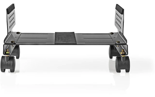 Soporte Ergonómico para Escritorio - Anchura Ajustable - 4 Ruedas Pivotantes - Negro