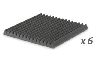 PACK: EZ FOAM WEDGES 5 CHARCOAL X6