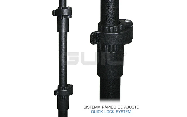 GUIL AT-21 - Atril de estudio con bandeja metálica pie con tres secciones-diseño compacto