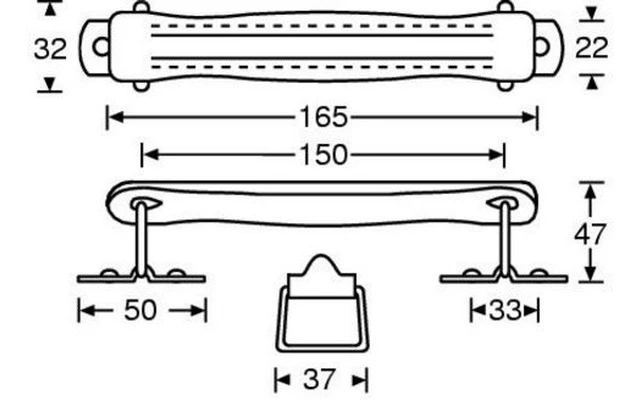 Asa de cuero negro flightcase 3417