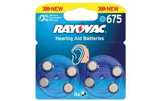 Pilas para audífono 1.4 V 630 mAh 8 pcs