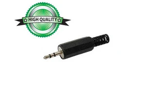 JACK MACHO 2.5mm ESTÉREO PLÁSTICO NEGRO