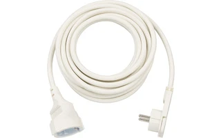 Cable de Extensión de Alimentación 5 m H05VV-F 3G1.5 IP20 Blanco - Brennenstuhl 1168980250