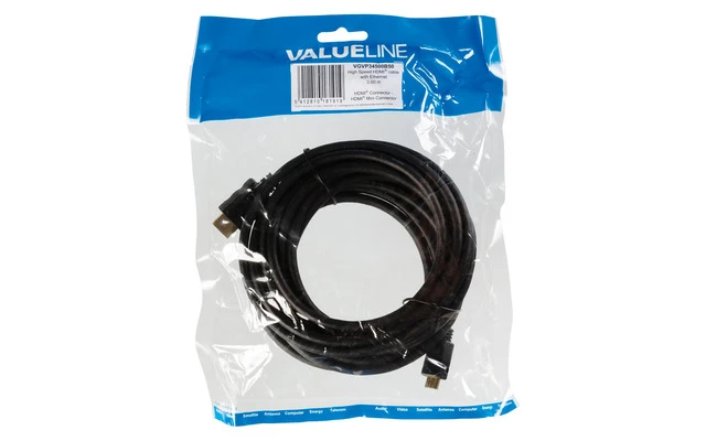 Cable HDMI de alta velocidad con conector HDMIEthernet ? mini conector HDMI de 5.00 m en color n