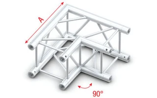 Showtec Truss GQ30 esquina 90º, incluye conectores