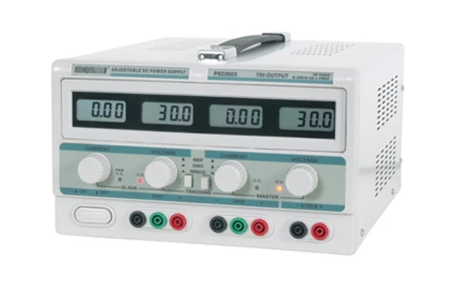 DOBLE FUENTE DE ALIMENTACIÓN PARA LABORATORIO 2 x 0-30V & 5V / 