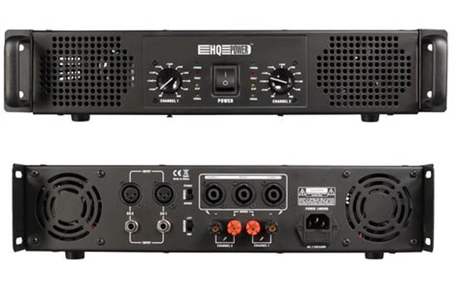 HQ Power Sagira 200 - Etapa de potencia - 2 x 250W RMS - 2 Unidad Rack 19