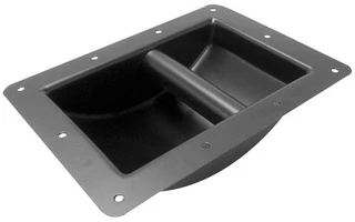 Asa Robusta para Caja Acustica, metal negro, 220 x 160mm