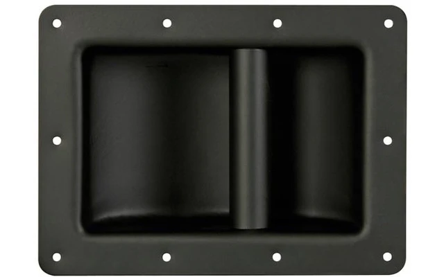 Asa Robusta para Caja Acustica, metal negro, 220 x 160mm