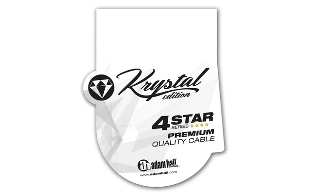 Adam Hall Cables Krystal Edition cable de Micro OCC de XLR hembra a XLR macho 1,5 metros