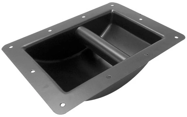 Asa Robusta para Caja Acustica, metal negro, 220 x 160mm