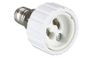 ADAPTADOR DE CASQUILLO E14 A GU10