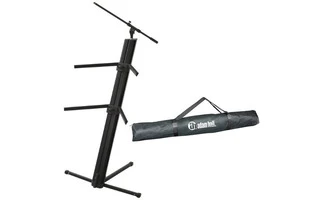 Adam Hall SKS22 Set - Soporte doble para teclado con pértiga de micrófono