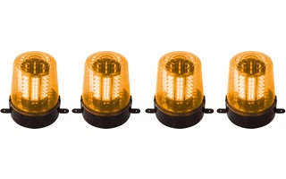 Luz rotativa con LEDs color Naranja - 4x VDLLPL01