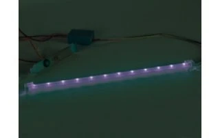 Juego con barra LED intermitente para tuning PC - Color Azul