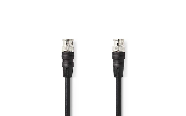 Cable de Vídeo BNC - BNC Macho - BNC Macho - 2,0 m - Negro - Nedis CVGP01000BK20