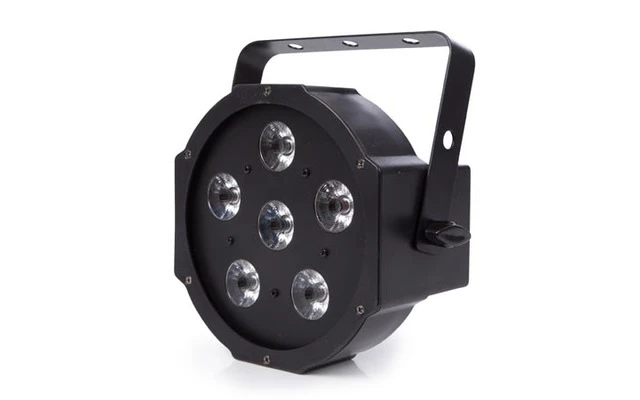 Foco Flat PAR - 6 x LED RGB de 4 W