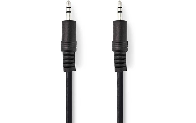 Cable de Audio Estéreo - Macho de 3,5 mm - Macho de 3,5 mm - 1,5 m - Negro