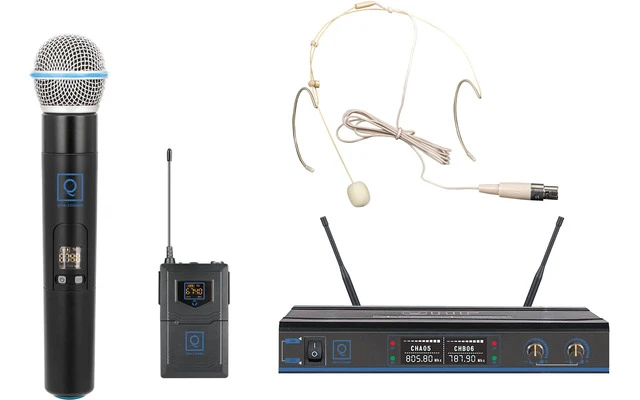 Oqan QWM-3 Combo Mixto (Micrófono Mano + Diadema) 470~494 Mhz
