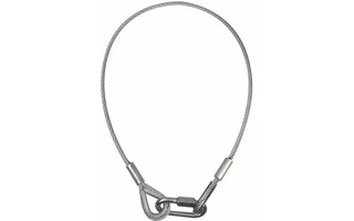 Showgear Cable de seguridad de 8 mm , BGV-C1 , carga máx 80 Kg - 100 cm , plata