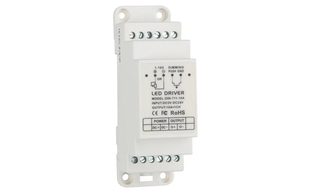 Dimmer LED para carril DIN - 1 canal