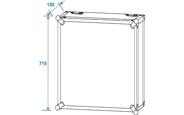 ROADINGER Rack Profi 15U 45cm con ruedas