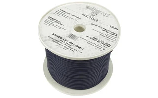 Cable OFC para micrófono estéreo - azul 100 metros