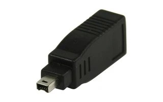 Adaptador FireWire de hembra 6-pines a macho 4-pines