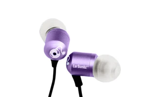 EARBOMBZ H-Bombz Purple - Auriculares In-Ear para estudio con micrófono multifunción lila