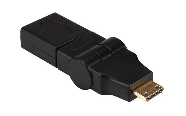 Mini HDMI tipo C macho a tipo A hembra 360º