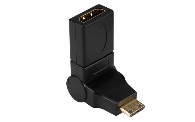 Mini HDMI tipo C macho a tipo A hembra 360º