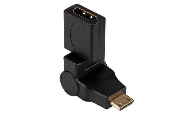Mini HDMI tipo C macho a tipo A hembra 360º