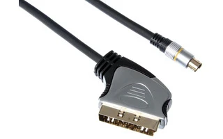 CONECTOR SCART MACHO A CONECTOR S-VHS MACHO / PROFESIONAL / 1.5m