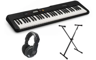 Casio CT-S200 con soporte de teclado y auriculares